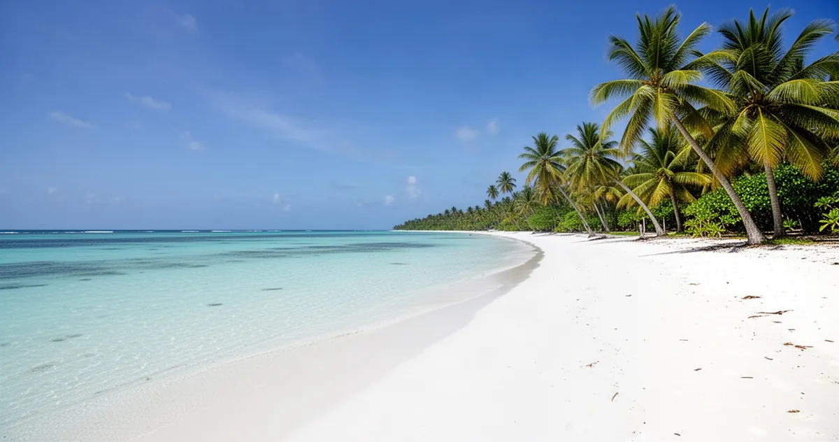 Plaża na Bantayan Island z białym piaskiem