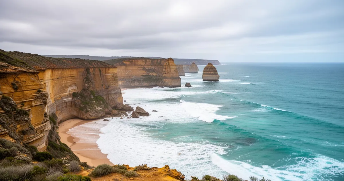 Klifowe wybrzeże Great Ocean Road w Australii