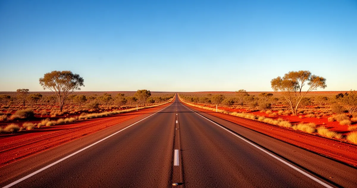 Pusta droga przez australijski outback